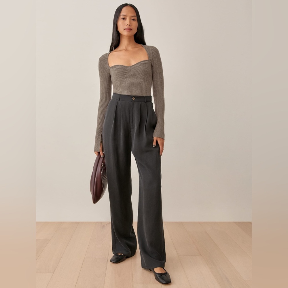Reformation Glenna Cashmere Sweater in Cocoa